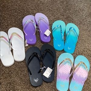 NWT & NWOT Justice Flip Flops Bundle